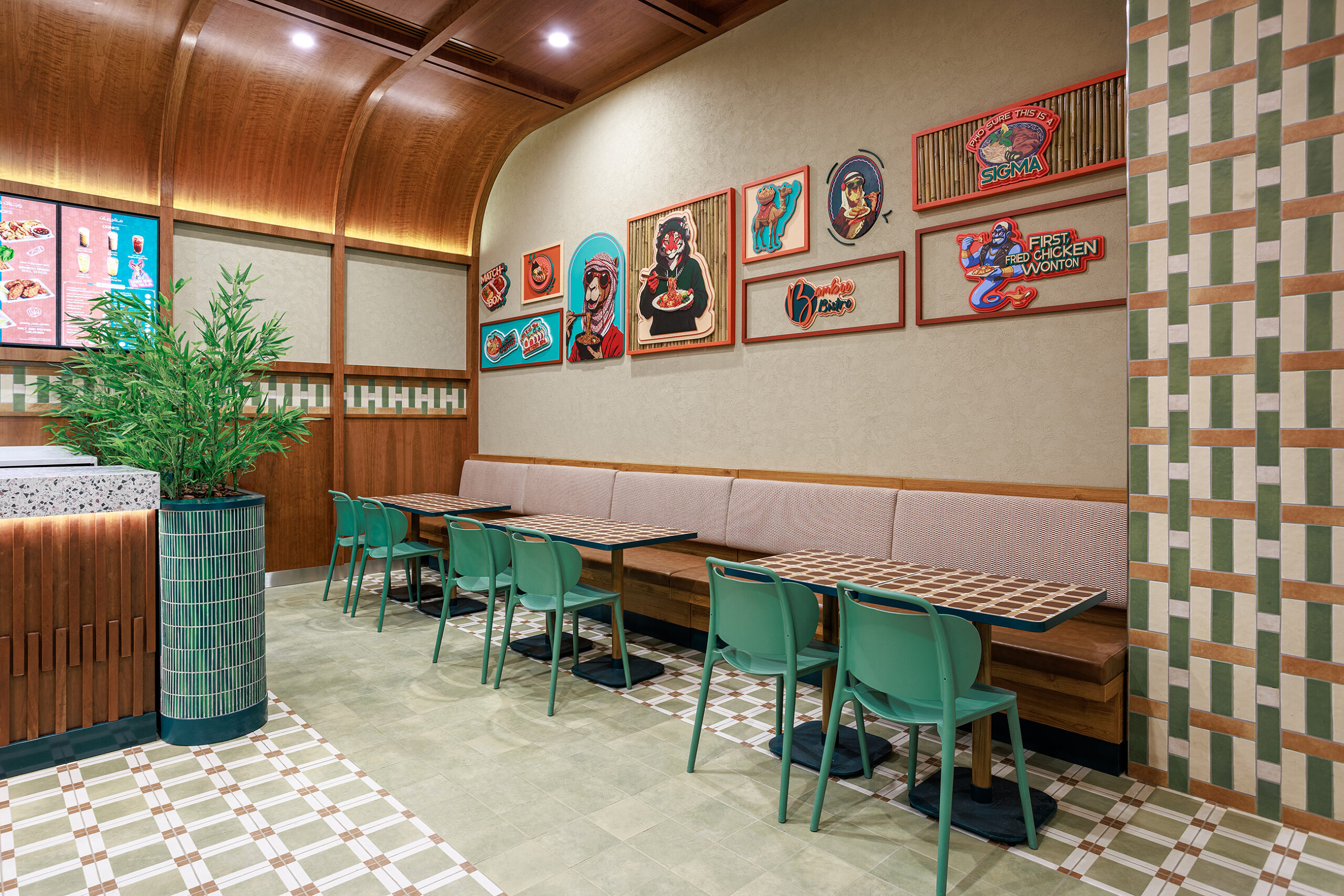 Hospitality interior photo retouching for Bistro