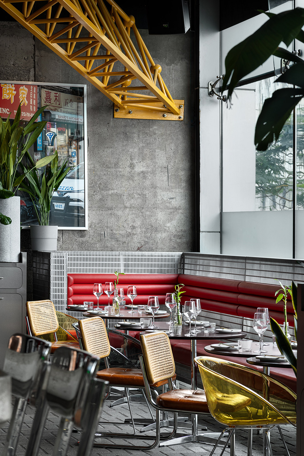 Professional retouching for bar interior image
